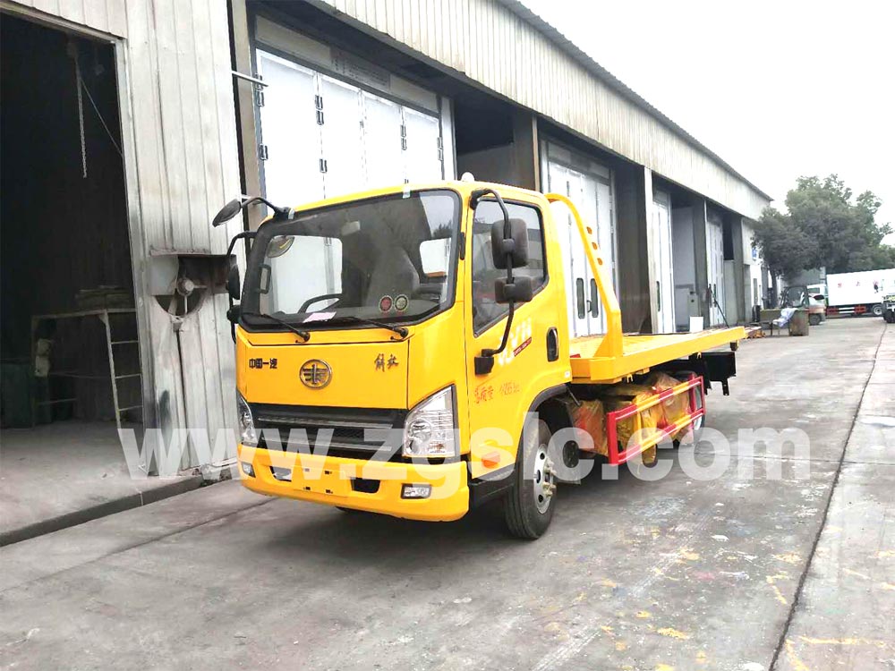 解放虎V一拖二清障車藍牌（國五）