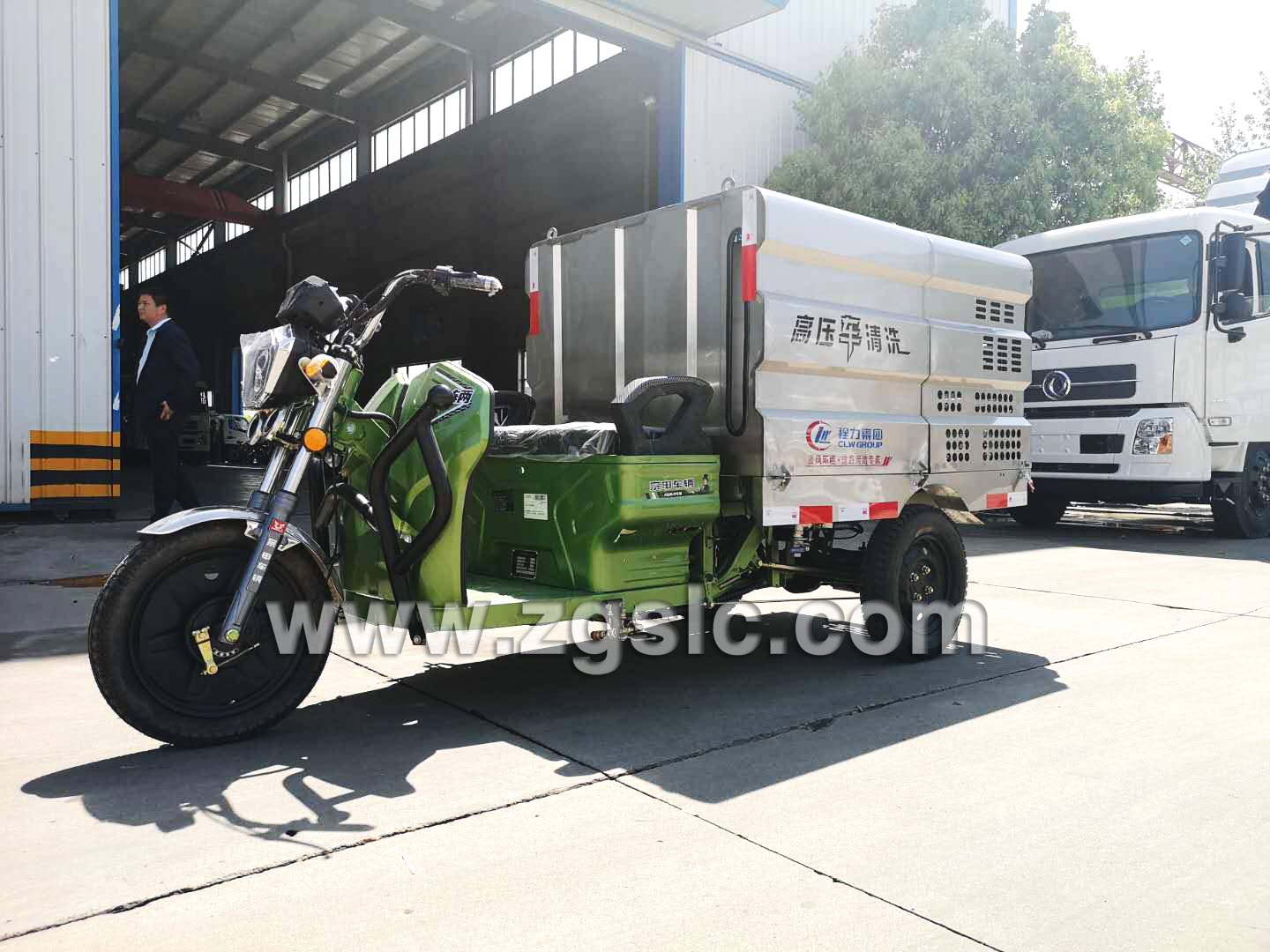 程力集團電動三輪高壓清洗車