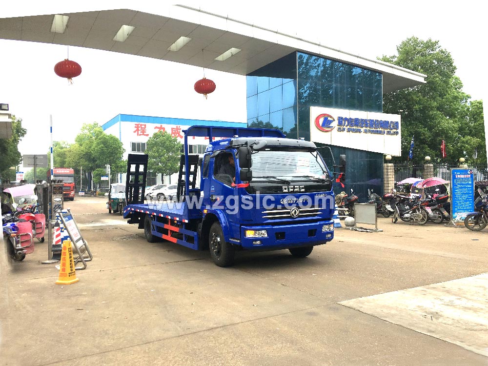 程力東風多利卡黃牌挖機平板運輸車（國五）