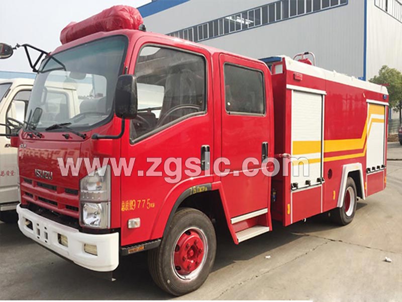 慶鈴五十鈴3噸水罐消防車（國五）-廠家的價格