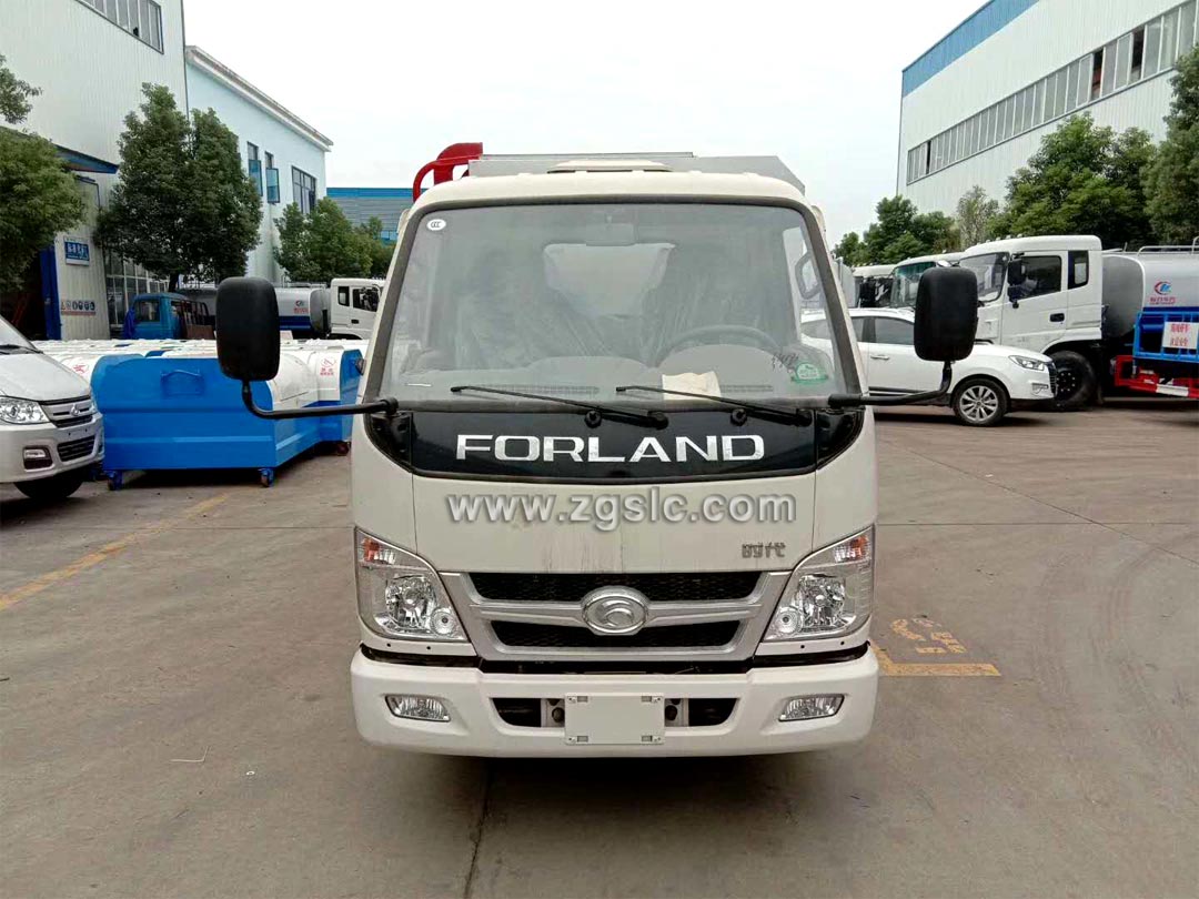 福田3方掛桶垃圾車(chē)_小型掛桶垃圾車(chē)能做幾方？