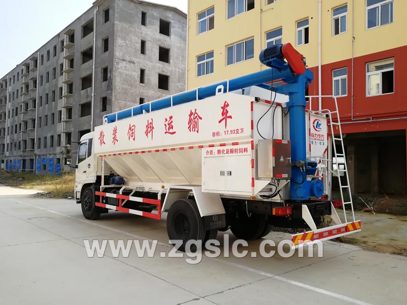 湖北程力集團東風天錦散裝飼料運輸車 湖北程力集團東風天錦散裝飼料運輸車